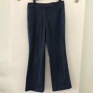Faconnable Women’s Navy Blue Wide Leg Pants Size 8